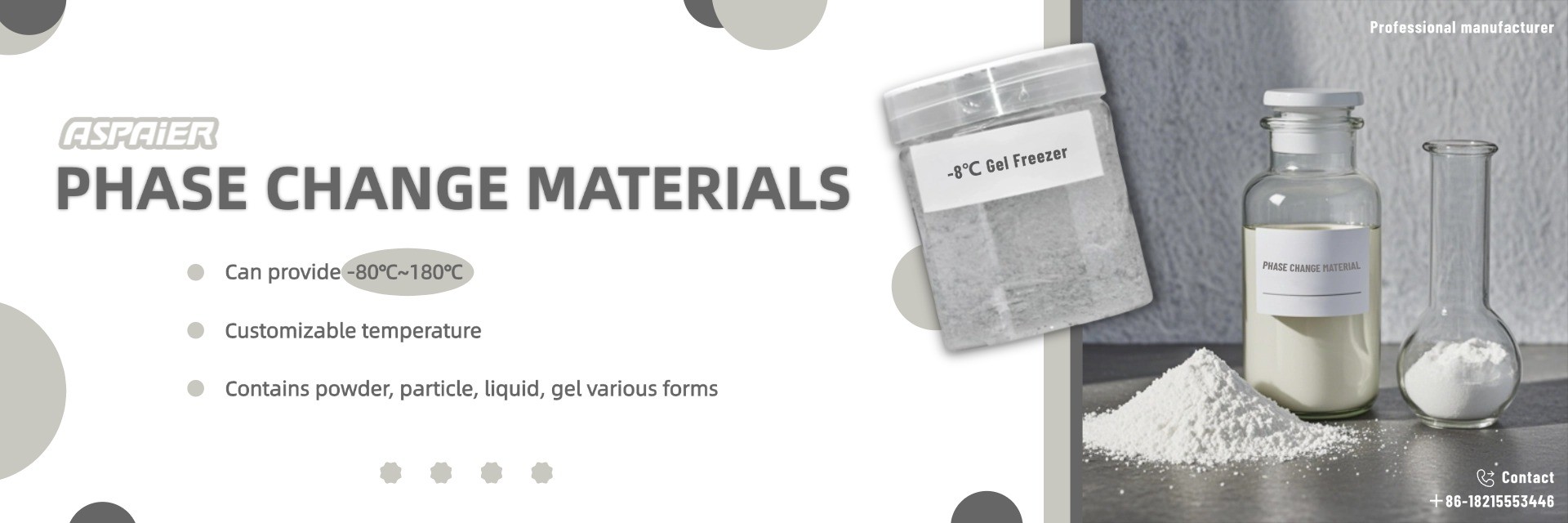 qualità PCM dedicato per la catena di freddo fabbrica